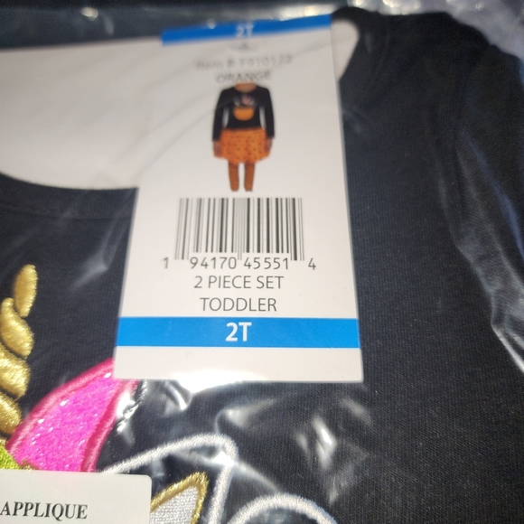 Counting Daises Black Cat Halloween tutu legging set - Picture 5 of 7